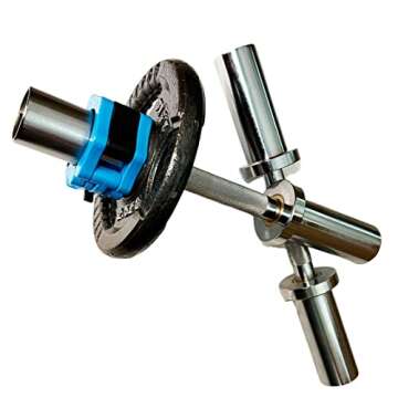 Olympic Dumbbell Handle Loadable Dumbbell Bars Fit 2 inch Olympic Weight Plates Ideal For Home Gym S...