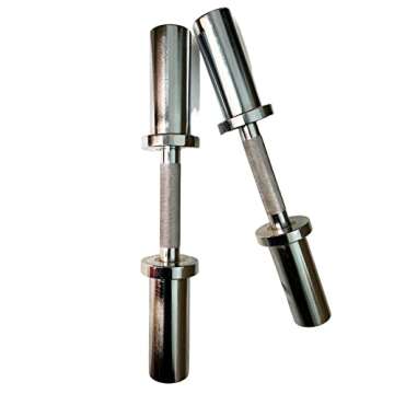 Olympic Dumbbell Handle Loadable Dumbbell Bars Fit 2 inch Olympic Weight Plates Ideal For Home Gym Strength Training
