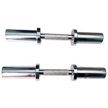 Olympic Dumbbell Handle Loadable Dumbbell Bars Fit 2 inch Olympic Weight Plates Ideal For Home Gym Strength Training