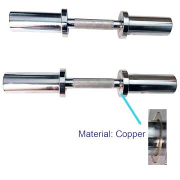 Olympic Dumbbell Handle Loadable Dumbbell Bars Fit 2 inch Olympic Weight Plates Ideal For Home Gym Strength Training