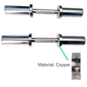 Olympic Dumbbell Handle Loadable Dumbbell Bars Fit 2 inch Olympic Weight Plates Ideal For Home Gym Strength Training