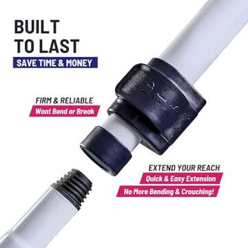 Moku Home Shower Scrubber - Extendable 58" Cleaning Brush