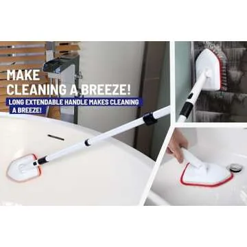 Moku Home Shower Scrubber - Extendable 58" Cleaning Brush
