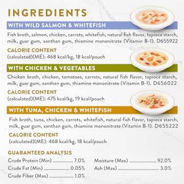 Purina Fancy Feast Lickable Broth Topper Complement Creamy Wet Cat Food Variety Pack - (Pack of 12) 1.4 oz. Pouches