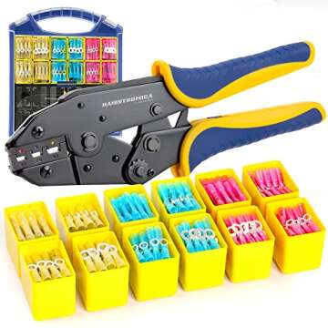 Haisstronica 380PCS Heat Shrink Connectors Kit, Marine Grade