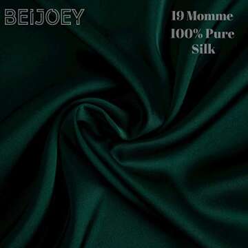 BEIJOEY 100% Mulberry Silk Pillowcase 2 Pack for Hair and Skin,with Hidden Zipper,Both Sides 19 Momm...