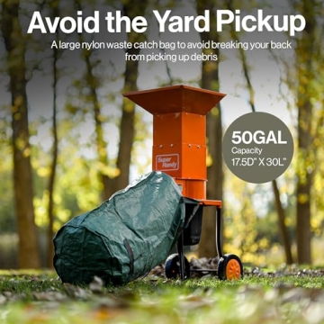 SuperHandy Leaf Mulcher Electric Shredder 11" Blades