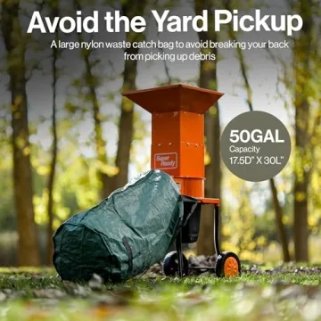 SuperHandy Leaf Mulcher Electric Shredder 11" Blades