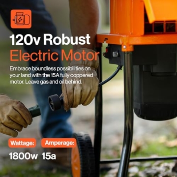 SuperHandy Leaf Mulcher Electric Shredder 11" Blades