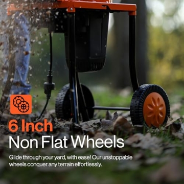 SuperHandy Leaf Mulcher Electric Shredder 11" Blades