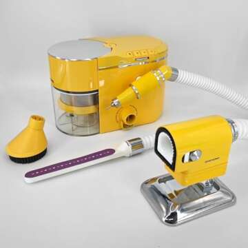 Daichong Mini Cyclone Nail Dust Collector and Grinder, Dual Function, Professional Nail Art Equipmen...