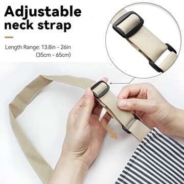 NLUS Kitchen Cooking Aprons - Adjustable & Stylish Bib Aprons