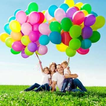 120 PCS Thickened Assorted Latex Balloons for Kids Parties
