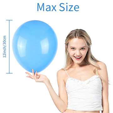 120 PCS Thickened Assorted Latex Balloons for Kids Parties