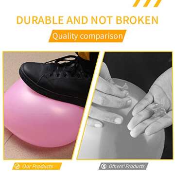 120 PCS Thickened Assorted Latex Balloons for Kids Parties