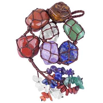 Handmade 7 Chakras Stone Tree of Life Wall Ornament