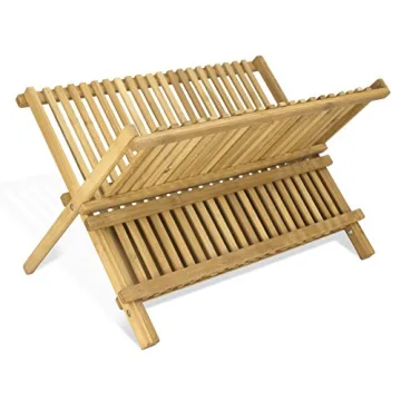 Compact Bamboo Dish Rack for Everyday Use