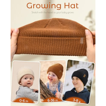 FURTALK Toddler Beanie Winter Hat for Kids Stylish Warm Caps