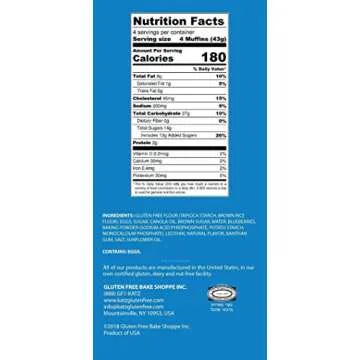Katz Gluten Free Blueberry Muffin Snacks | Dairy Free, Nut Free, Soy Free, Gluten Free | Kosher (1 Pack, 6 Ounce)