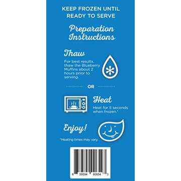 Katz Gluten Free Blueberry Muffin Snacks | Dairy Free, Nut Free, Soy Free, Gluten Free | Kosher (1 Pack, 6 Ounce)