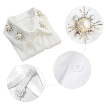 Joyci Stylish Pearl Fake Collar for Fashion Enthusiasts