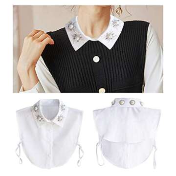 Joyci Stylish Pearl Fake Collar for Fashion Enthusiasts