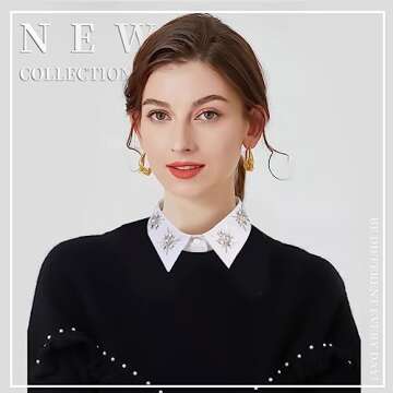 Joyci Stylish Pearl Fake Collar for Fashion Enthusiasts