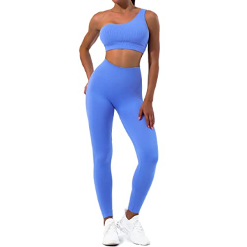 Sportneer Women's Stylish 2 Piece Workout Set Comfortable Activewear