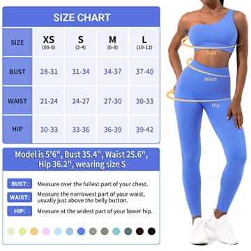 Sportneer Women's Stylish 2 Piece Workout Set Comfortable Activewear