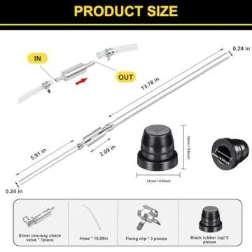 Brake Bleeder Hose Tool for Cars Motorcycles - 2pcs Kit