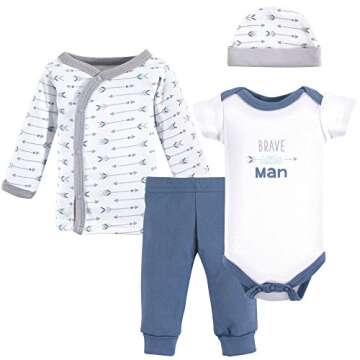 Luvable Friends baby boys Cotton Preemie Layette Set, Arrows, Preemie US