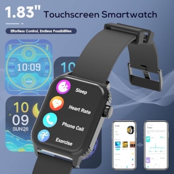 TRAUSI Smart Watches - 1.83" HD Display, 120 Sports Modes