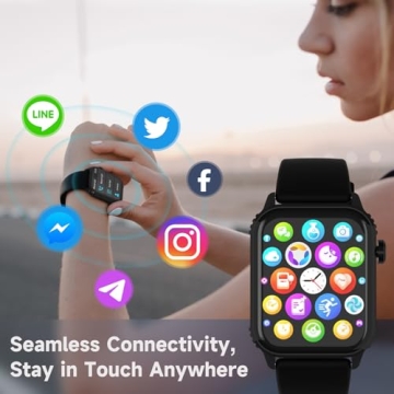 TRAUSI Smart Watches - 1.83" HD Display, 120 Sports Modes