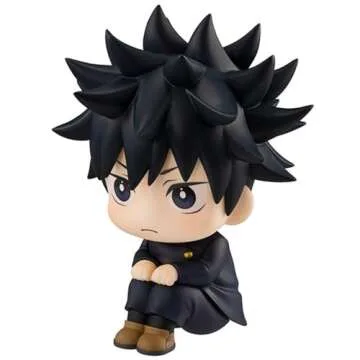 QAHEART JJK Figure Fushiguro Megumi Look Up Figure, 10cm Anime Action Figure Model Statue Cake Topper Decoration Handmade Collectible Gifts for Fans