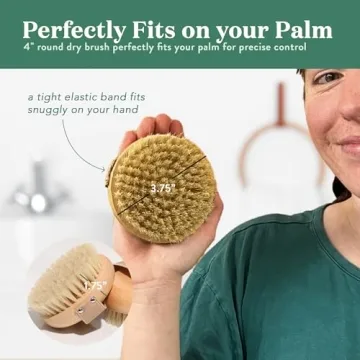 Bare Botanics Dry Body Brush for Lymphatic Drainage and Exfoliation