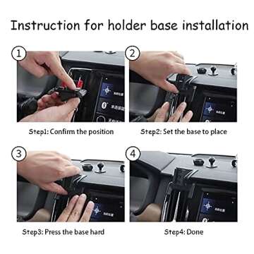 LUNQIN Car Phone Holder for Volvo XC40 2019 2020 2021 2022 2023 2024 2025 SUV Auto Accessories Navigation Bracket Interior Decoration Mobile Cell Phone Mount case
