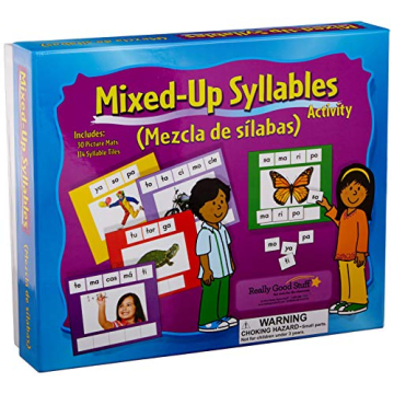 Really Good Stuff Mixed Up Syllables - Educational Tools for Spanish Learners