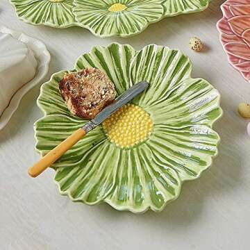 Bordallo Pinheiro Maria Flor - Dessert Plate Cosmos, Set of 4