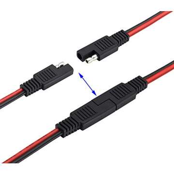 zdyCGTime SAE to DC Adapter Cable for Solar Panel