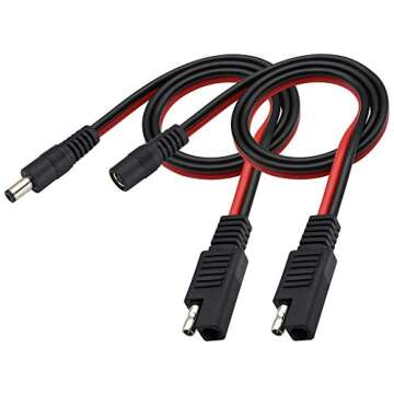 zdyCGTime SAE to DC Adapter Cable for Solar Panel