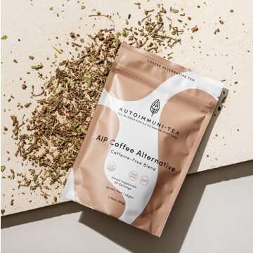 AIP Tea Prebiotic “Coffee” Blend for Autoimmune Protocol Foods with Chicory Root, Dandelion and Carob - Organic Caffeine Free Dandy Herbal