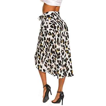 Chic Leopard Wrap Skirt for Women - Summer Fashion
