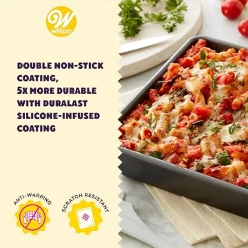 Wilton Advance Select Premium Non-Stick Square Cake Pan, Steel, Silver, 9 x 9-Inch