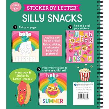 Creative Learning Fun with Brain Games: Sticker by Letter - Silly Snacks