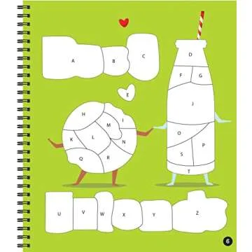 Brain Games Sticker by Letter Silly Snacks Fun for Kids