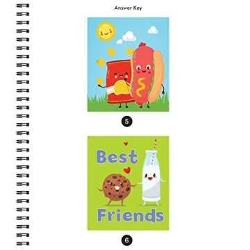 Brain Games Sticker by Letter Silly Snacks Fun for Kids