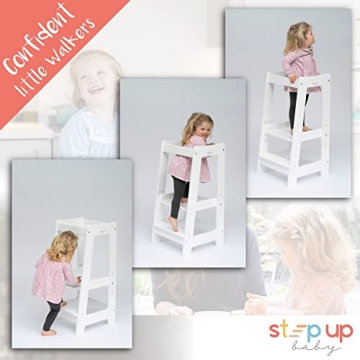 Sturdy Adjustable Toddler Stool for Kitchen & Bathroom