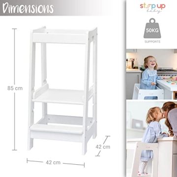 Sturdy Adjustable Toddler Stool for Kitchen & Bathroom