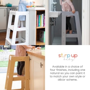 Sturdy Adjustable Toddler Stool for Kitchen & Bathroom