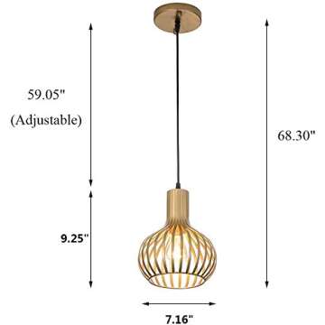 Modern Gold Pendant Lights for Kitchen & Dining Spaces